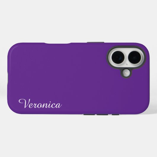 Cute Purple Personalized Name Case-Mate iPhone Case (Achterkant (horizontaal))