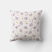 Cute Purple Sheep Kawaii Pattern Throw Pillow Kussen (Achterkant)