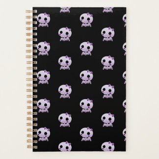 Cute Purple Skull Planner