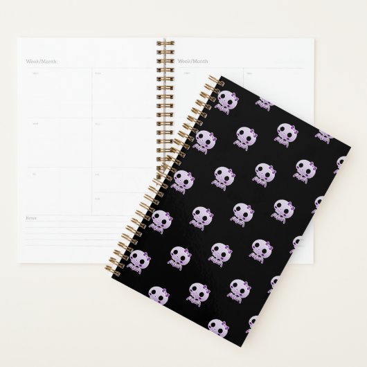 Cute Purple Skull Planner (Display)