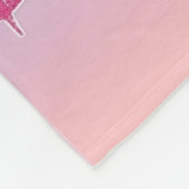 Cute Purple Unicorn in a Starry Sky Fleece Deken (Hoek)