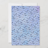 Cute Purple Witch Kids Halloween Kaart (Achterkant)