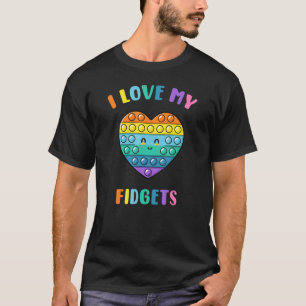 Cute Push It Pop It Game Board Fidget Speelgoed Ki T-shirt