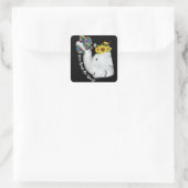 Cute Puzzle Elephant Mam Autisme Awareness Vierkante Sticker (Tas)