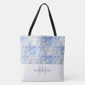 Cute Puzzle Piecks Monogrammed Canvas tas (Voorkant)