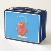 Cute pygmy seahorse cartoon (Achterkant)