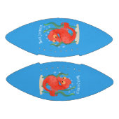 Cute pygmy seahorse cartoon american football (Panelen)