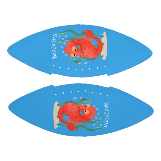 Cute pygmy seahorse cartoon american football (Panelen)