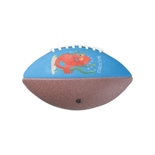 Cute pygmy seahorse cartoon american football (Gedraaid 270)