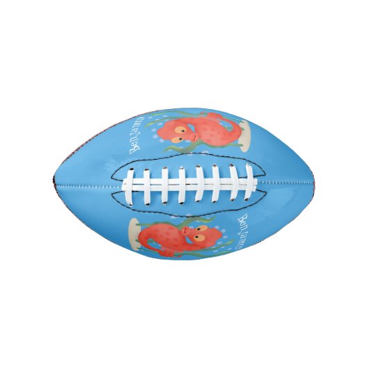 Cute pygmy seahorse cartoon american football (Voorkant)