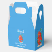Cute pygmy seahorse cartoon bedankdoosjes (Geopend)