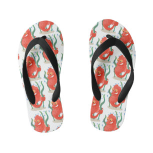 Cute pygmy seahorse cartoon kinder teenslippers