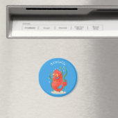 Cute pygmy seahorse cartoon magneet (Insitu (Vaatwasser))