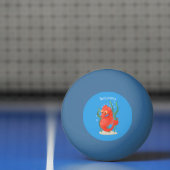 Cute pygmy seahorse cartoon pingpongbal (Net)