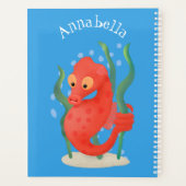Cute pygmy seahorse cartoon planner (Achterkant)