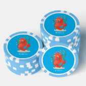 Cute pygmy seahorse cartoon poker chips (Opstapeling)