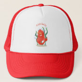 Cute pygmy seahorse cartoon trucker pet (Voorkant)
