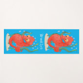 Cute pygmy seahorse cartoon yogamat (Voorkant (horizontaal))