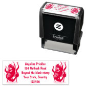 Cute pygmy seahorse cartoon  zelfinktende stempel (In situ)