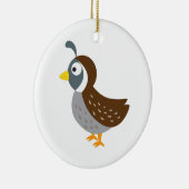 Cute Quail Keramisch Ornament (Rechts)