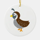 Cute Quail Keramisch Ornament (Voorkant)