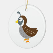 Cute Quail Keramisch Ornament (Links)