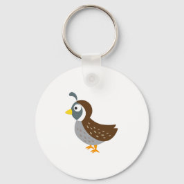 Cute Quail Sleutelhanger
