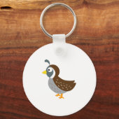 Cute Quail Sleutelhanger (Voorkant)