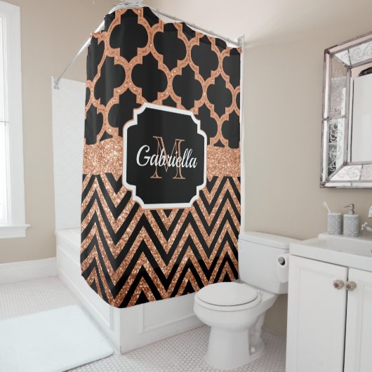 Cute Quatrefoil Douchegordijn (In situ)