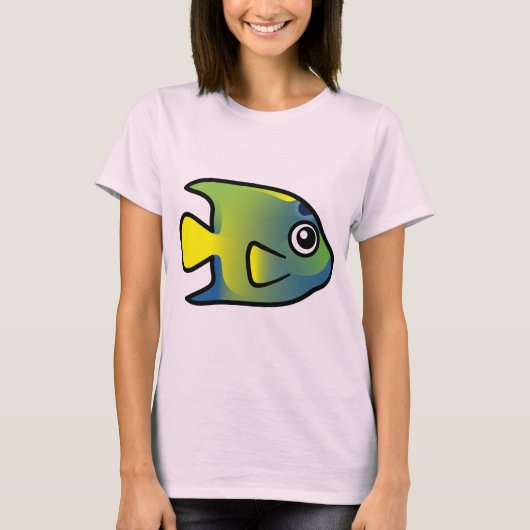 Cute Queen Angelfish T-shirt (Voorkant)