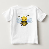 Cute Queen Bee Baby T-Shirt (Achterkant)