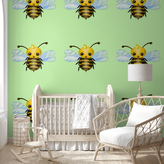 Cute Queen Bee Behang (Kinderen)