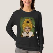 Cute Queen Bee Hive Whimsical T-shirt (Voorkant)