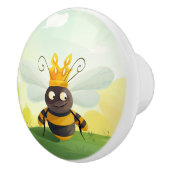 Cute Queen Bee Keramische Knop (Rechts)