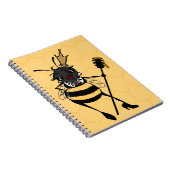 CUTE QUEEN BEE MET HONEYCOMB SPIRAAL NOTITIEBOEK (Rechterzijde)