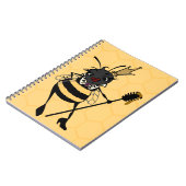 CUTE QUEEN BEE MET HONEYCOMB SPIRAAL NOTITIEBOEK (Linkerzijde)