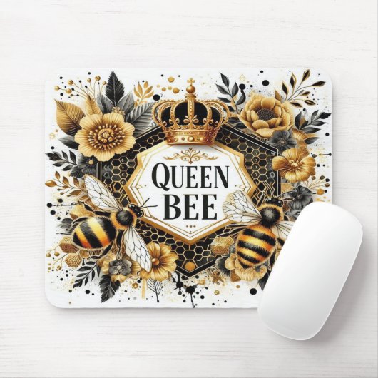 Cute Queen Bee Muismat (Met muis)