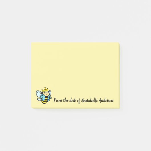 Cute Queen Bee Post-it Notes (Voorkant)