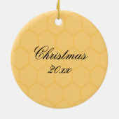 CUTE QUEEN BEE ROUND CHRISTMAS HOLIDAY ORNAMENT (Achterkant)