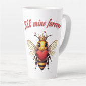 cute queen bee valentine latte mok (Rechterhoek)