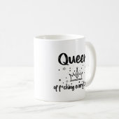 Cute Queen of f*Cking Alles! Koffiemok (Voorkant rechts)