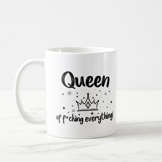Cute Queen of f*Cking Alles! Koffiemok (Links)