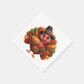Cute Quilted Patchwork Turkey | Pilgrim Hat Pie  Servet (Hoek)