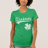 Cute Quinn Family Irish Shamrock T-shirt (Voorkant)