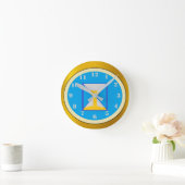 Cute Quirky Hourglass Gepiliseerd Ronde Klok (Huis)