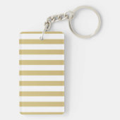 Cute Quirky Whimsical Mouses-Stripes Sleutelhanger (achterkant)