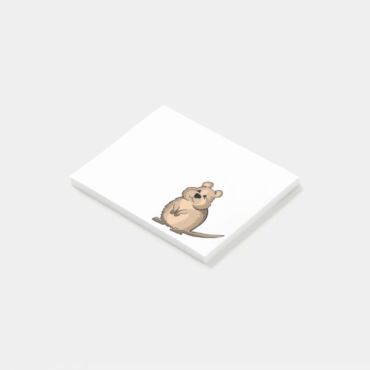 Cute Quokka Australian Marsupial Post-it® Notes (Schuin)