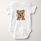 Cute Quokka Baby Body Romper (Achterkant)