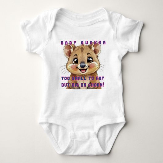 Cute Quokka Baby Bodysuit (Voorkant)