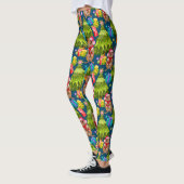 Cute Quokka Blue Kerstmis Leggings (Links)